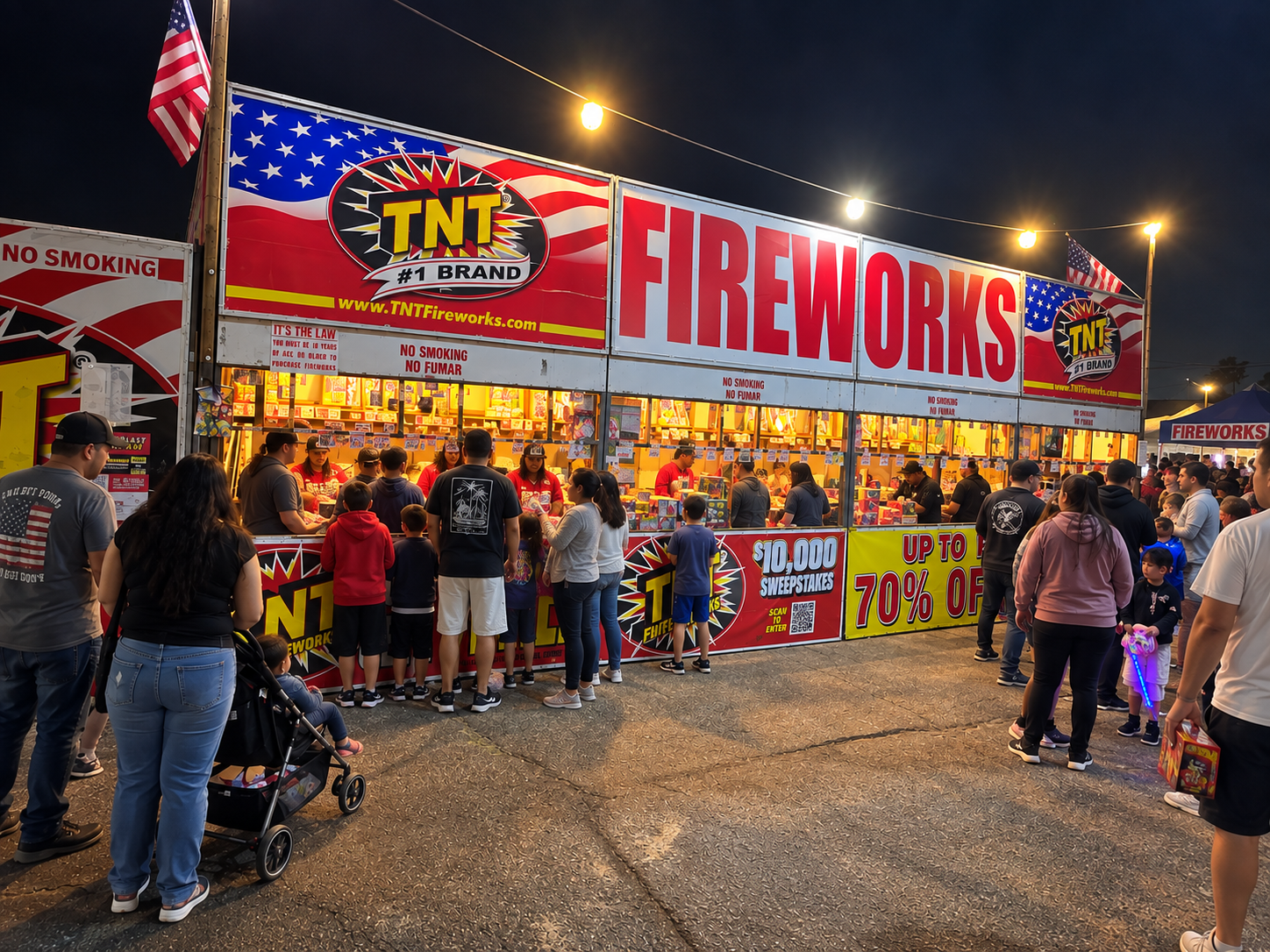 Redeemer Lutheran Church fireworks stand
